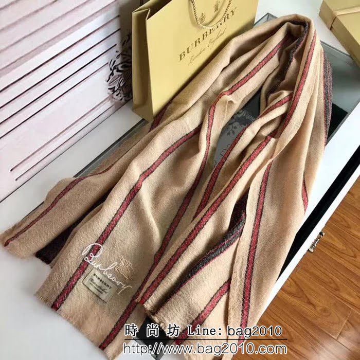 BURBERRY巴寶莉官網爆款 2018秋冬專櫃最新羊羔絨圍巾 男女情侶款 LLWJ6666